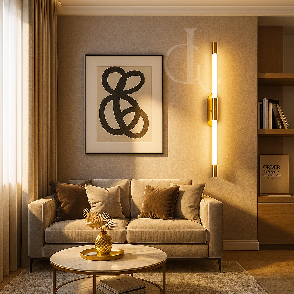 Bold Meek (Gold) Wall Light (600 mm)